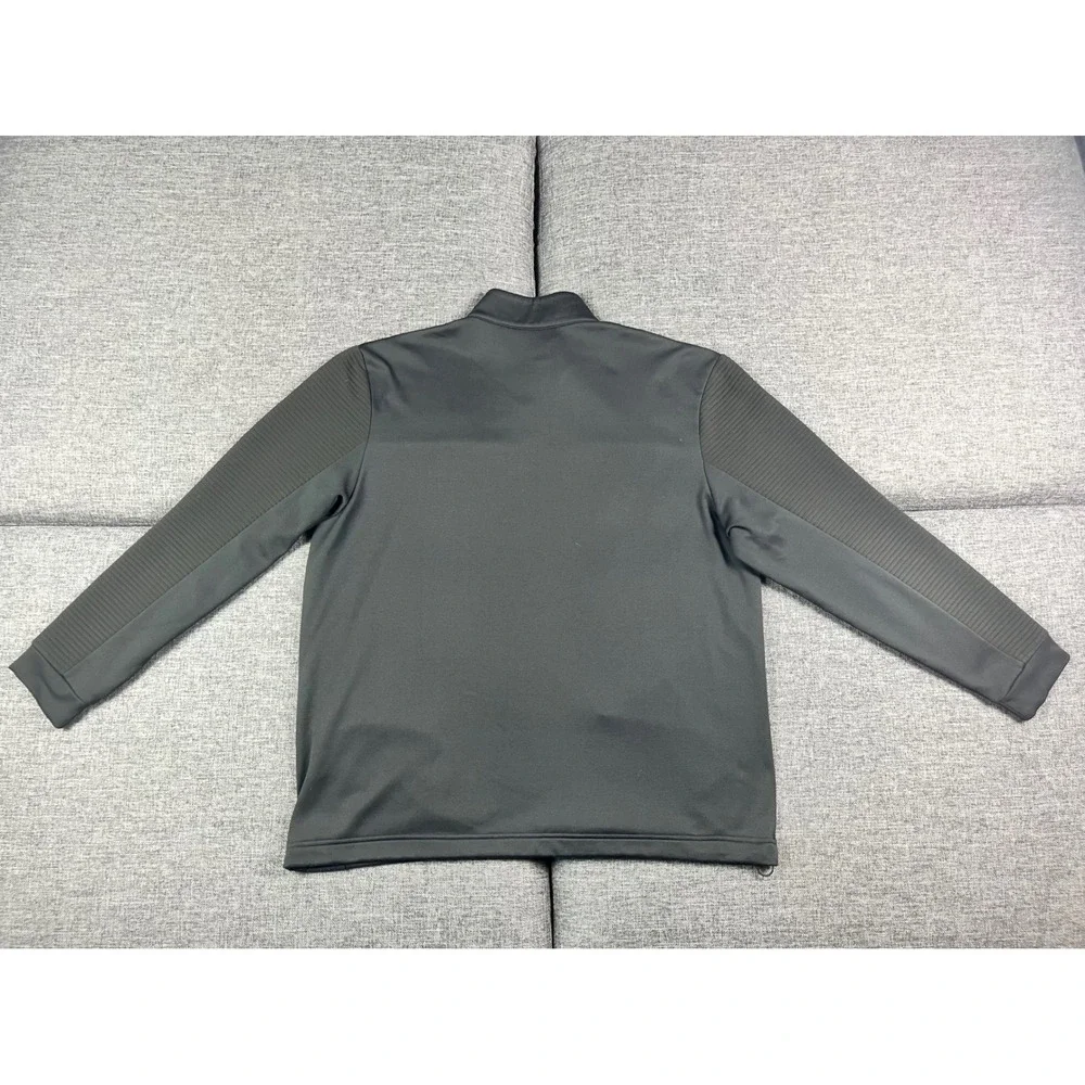 Callaway Mens XL Black Quarter Zip Fleece Pullover Textured Golf Jacket DK115